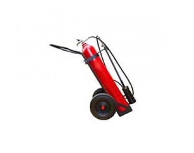 Stock image of C02 fire extinguisher