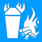 Types of Fires Icons: Class A