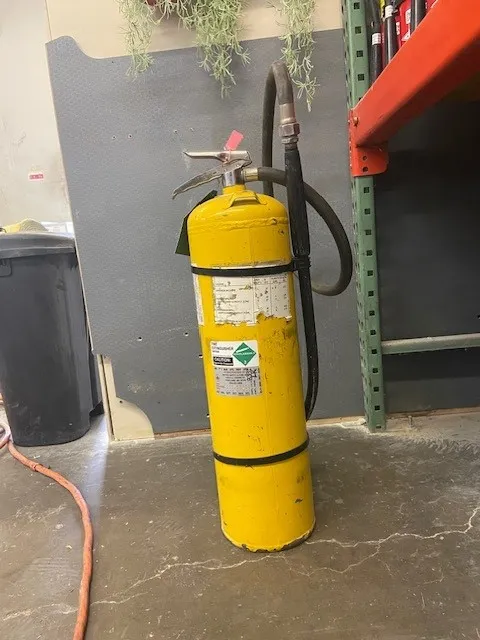 Yellow Fire Extinguisher