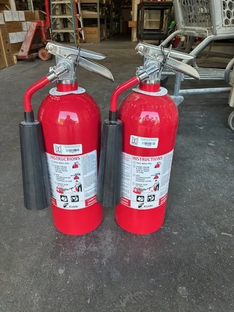 Two fire extinguishers