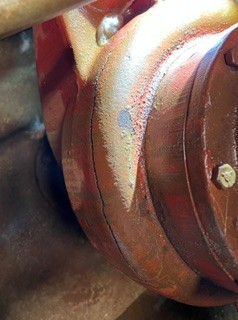 Cracked fire pump
