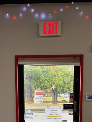 Emergency exit sign